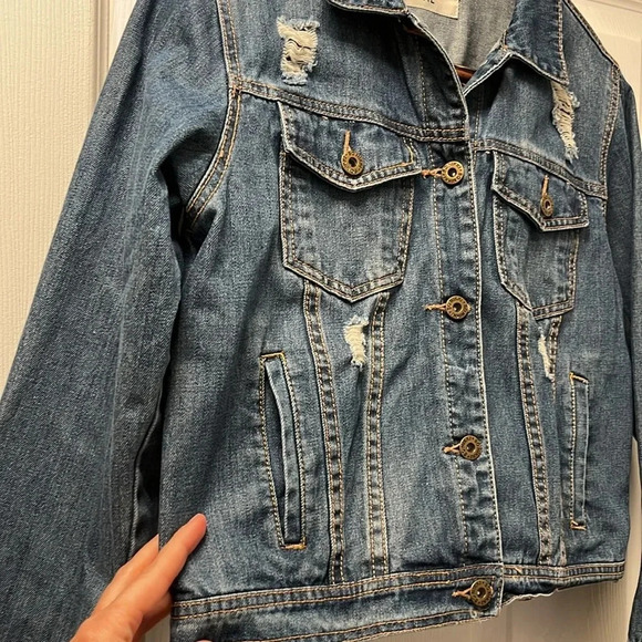 So Nikki Girls size XL denim jacket - Picture 3 of 8